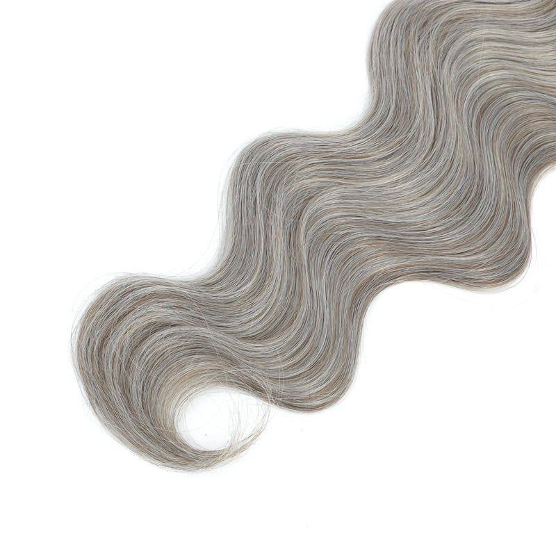 JN042- Fiber 26 Inch Straight Extensions Ombre Bundles Heat Resistant Fiber Weaving Synthetic Straight gray