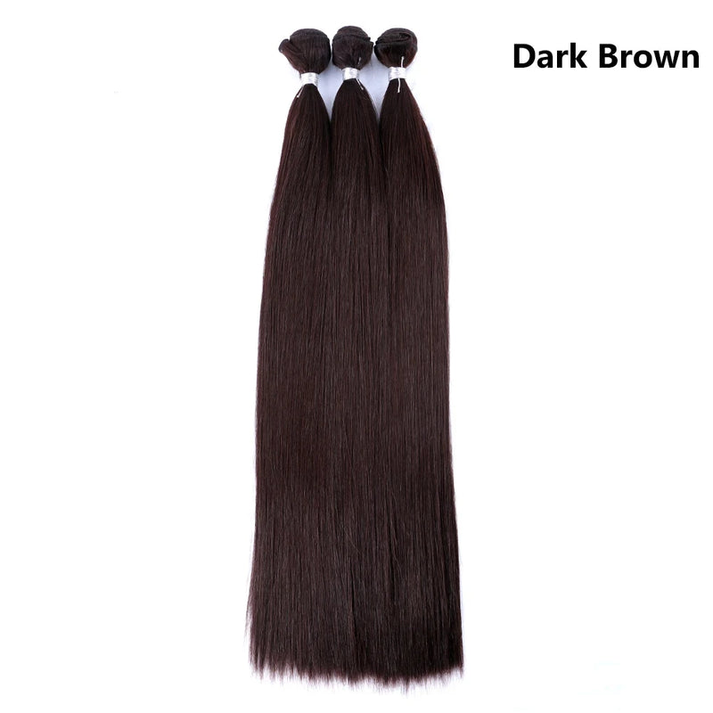 JN047 - Synthetic Braiding Extension For Women Straight Pony Bundles Braids Bundles  Weaving Fake Yaki Straight