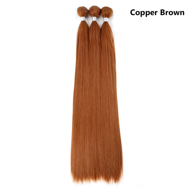 JN045 - Synthetic Braiding Extension For Women Straight Pony Bundles Braids Bundles  Weaving Fake Yaki Straight