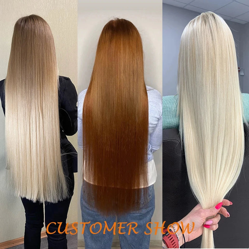 JN040 - Fiber 26 Inch Straight Extensions Ombre Bundles Heat Resistant Fiber Weaving Synthetic Straight